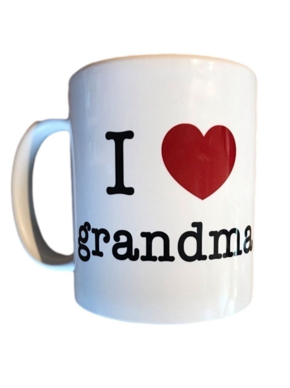 I LOVE Grandma coffee cup I ❤️ GRANDMA prank mug